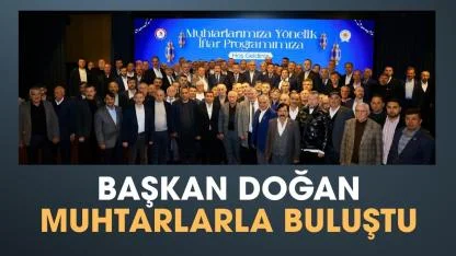 Samsun Büyükşehir Belediye Başkanı Doğan muhtarlarla iftar sofrasında buluştu