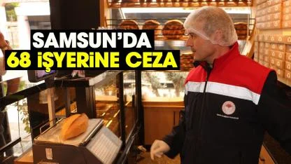 Samsun’da 68 işyerine ceza