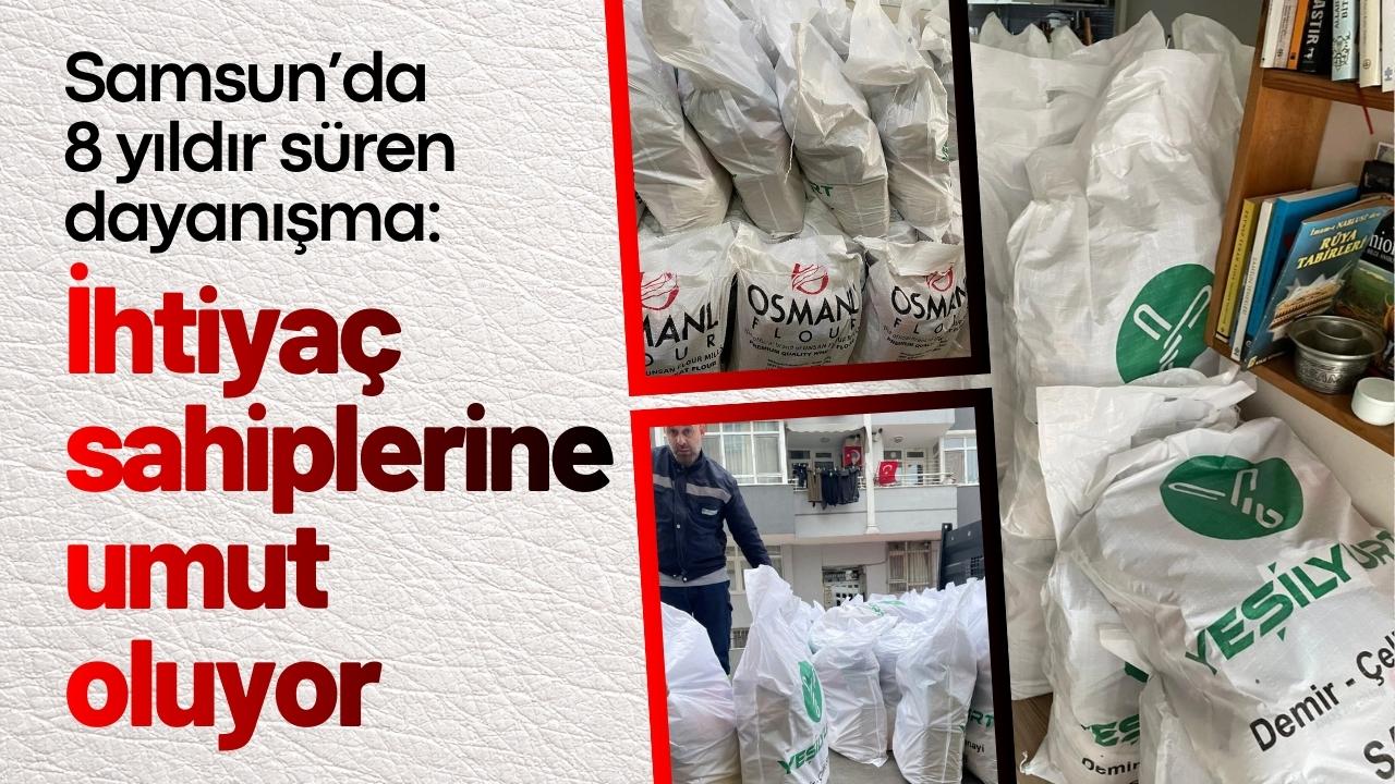 Samsun’da 8 yıldır süren dayanışma: İhtiyaç sahiplerine umut oluyor