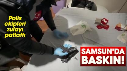 Samsun’da baskın! Polis ekipleri zulayı patlattı