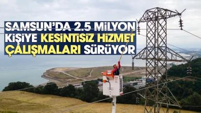 Samsun'da bayramda 2.5 milyon aboneye kesintisiz enerji sağlanacak