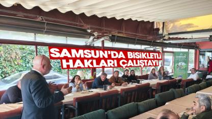 Samsun’da bisikletli hakları çalıştayı düzenlendi