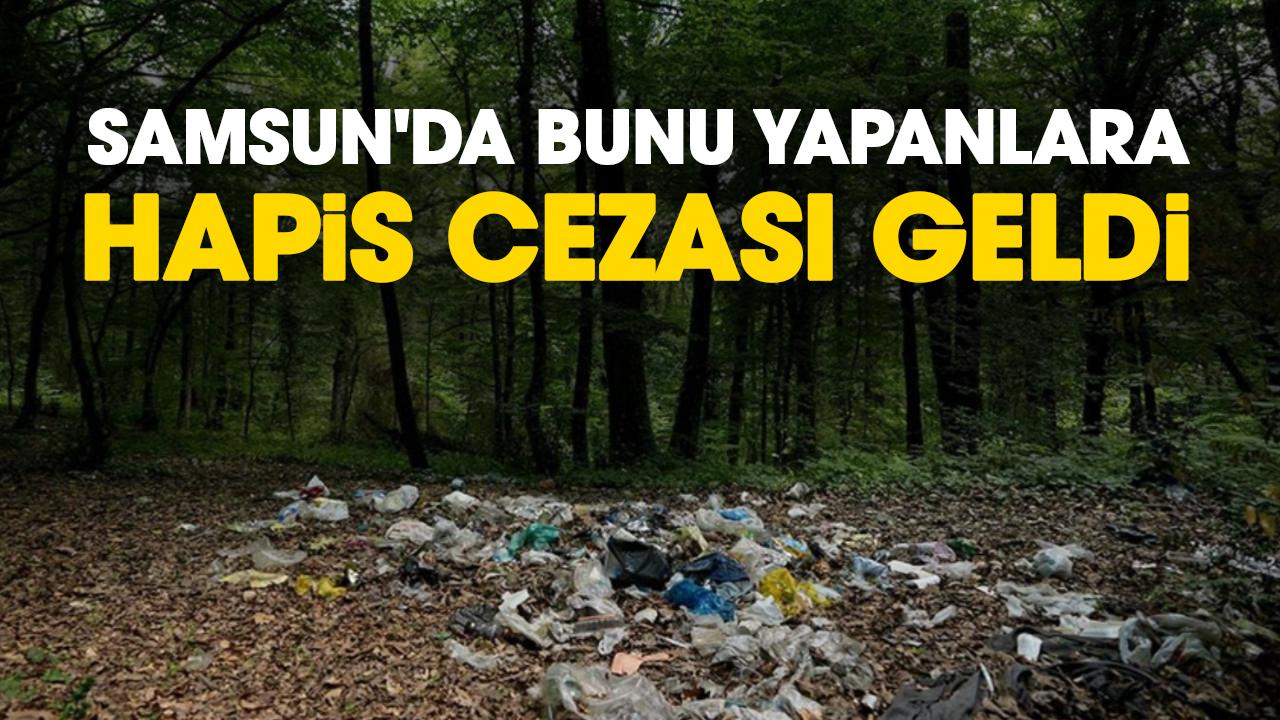 Samsun'da bunu yapanlara hapis cezası geldi