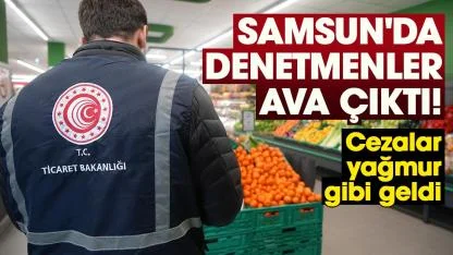 Samsun'da denetmenler ava çıktı! Cezalar yağmur gibi geldi