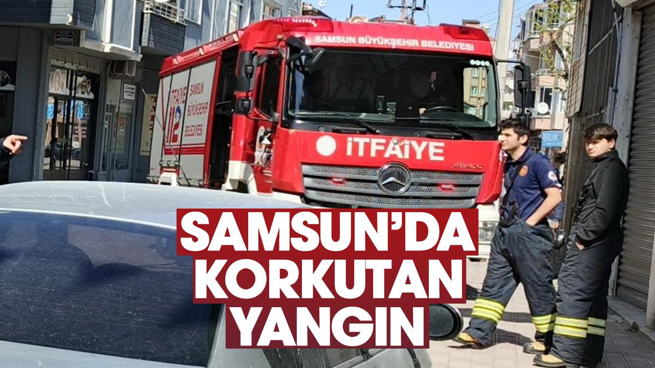 Samsun'da elektrik panosunda çıkan yangın korkuttu