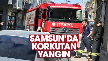 Samsun'da elektrik panosunda çıkan yangın korkuttu