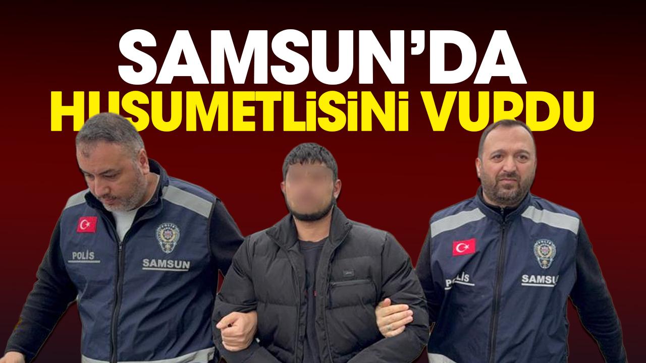 Samsun'da husumetlisini tüfekle vurdu
