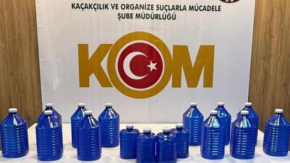 Samsun'da kaçak alkol operasyonu: 70 litre etil alkol ele geçirildi