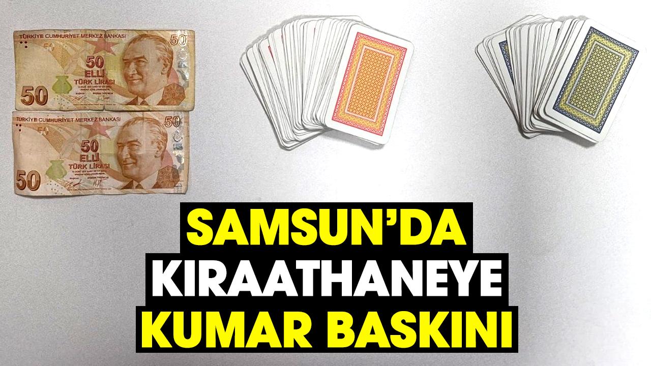 Samsun’da kıraathaneye kumar baskını: 7 şahsa 81 bin TL ceza