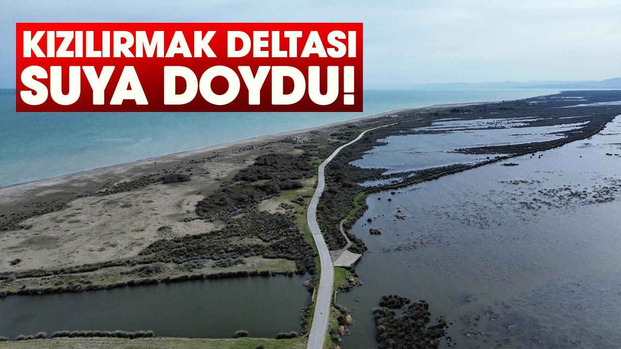 Samsun’da Kızılırmak Deltası suya doydu!