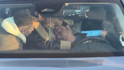 Samsun’da korku dolu anlar! Direksiyon başında fenalaştı