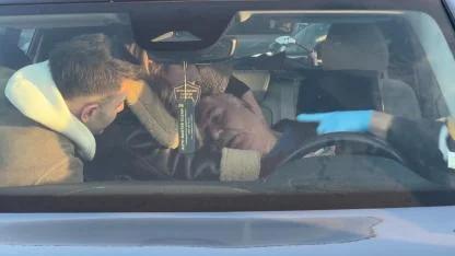 Samsun’da korku dolu anlar! Direksiyon başında fenalaştı