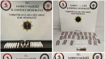 Samsun’da narkotik operasyonu: Binlerce uyuşturucu hap ele geçirildi