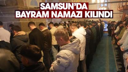 Samsun'da Ramazan Bayramı namazı kılındı