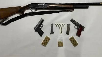 Samsun'da ruhsatsız silah ve mühimmat ele geçirildi