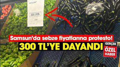 Samsun’da sebze fiyatlarına protesto! 300 TL'ye dayandı