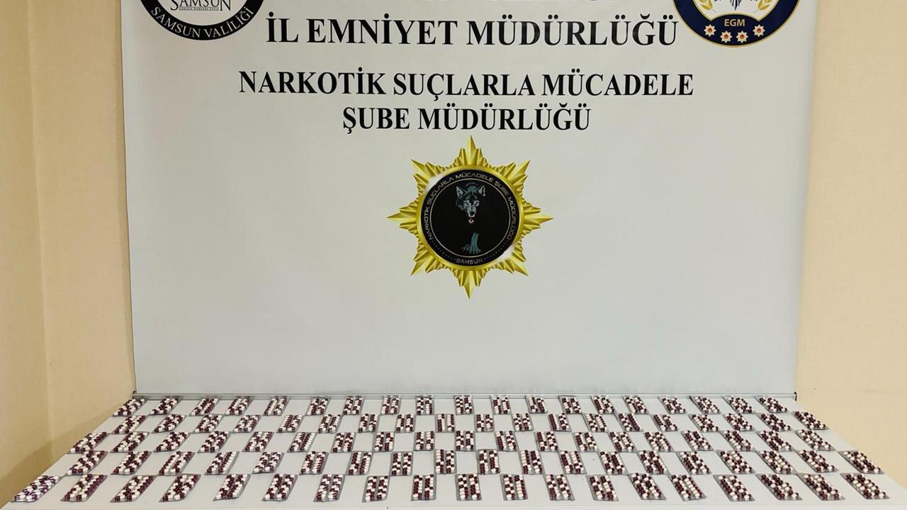 Samsun’da sentetik ecza operasyonu: Bin 192 adet hap ele geçirildi