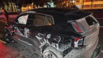 Samsun'da takla atan otomobildeki 2 kişi yaralandı