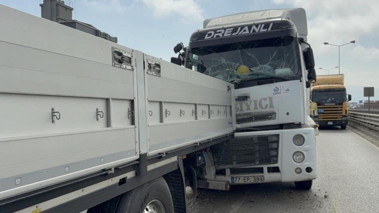 Samsun'da tır tıra arkadan çarptı