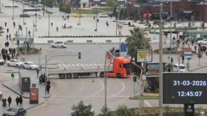 Samsun'da trafiği tehlikeye düşüren hareket
