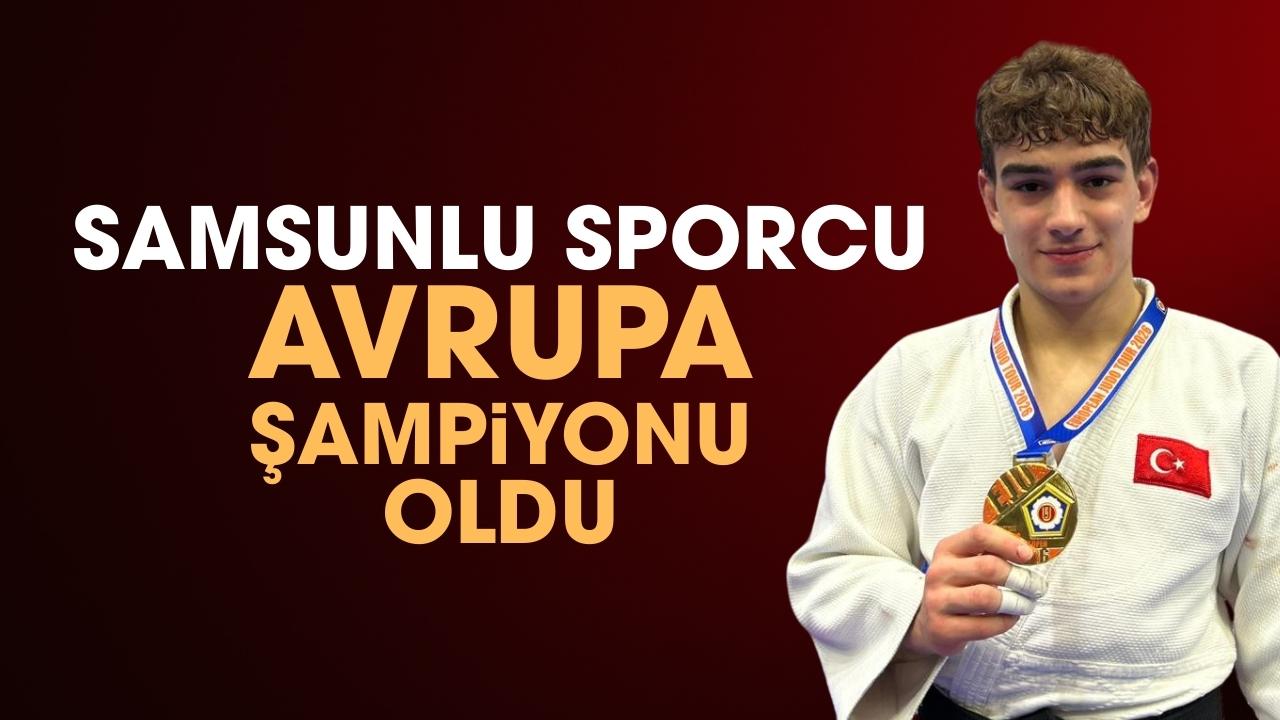 Samsunlu Mustafa Berat Şimşek Portekiz’de altın madalya kazandı