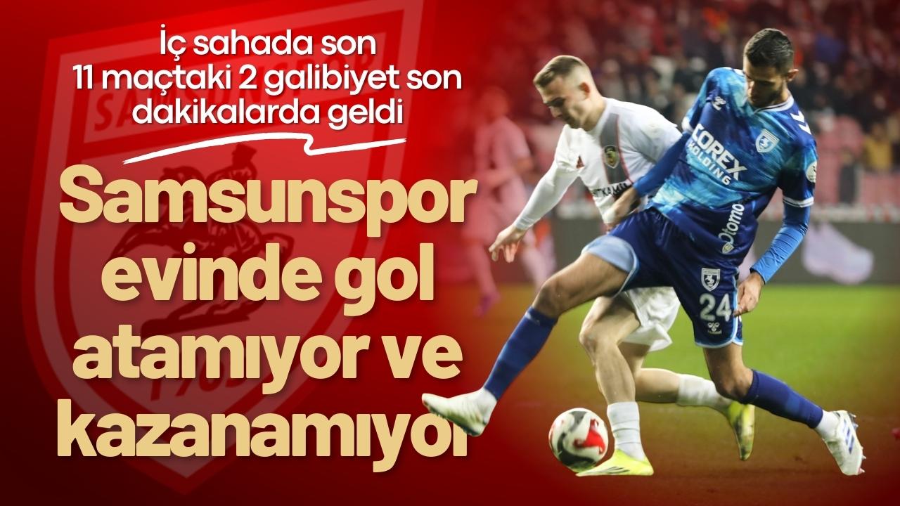 Samsunspor evinde gol atamıyor ve kazanamıyor!