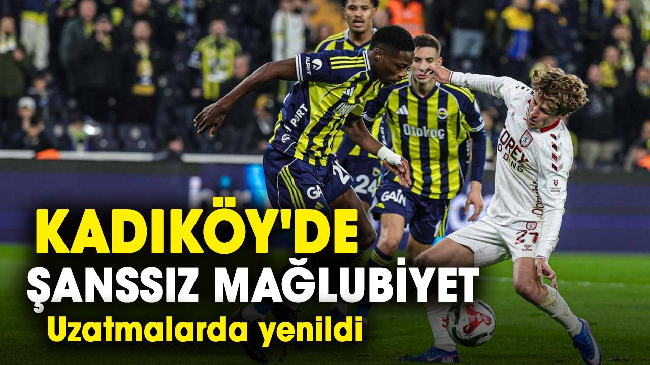 Samsunspor, Fenerbahçe'ye son saniyelerde yenildi