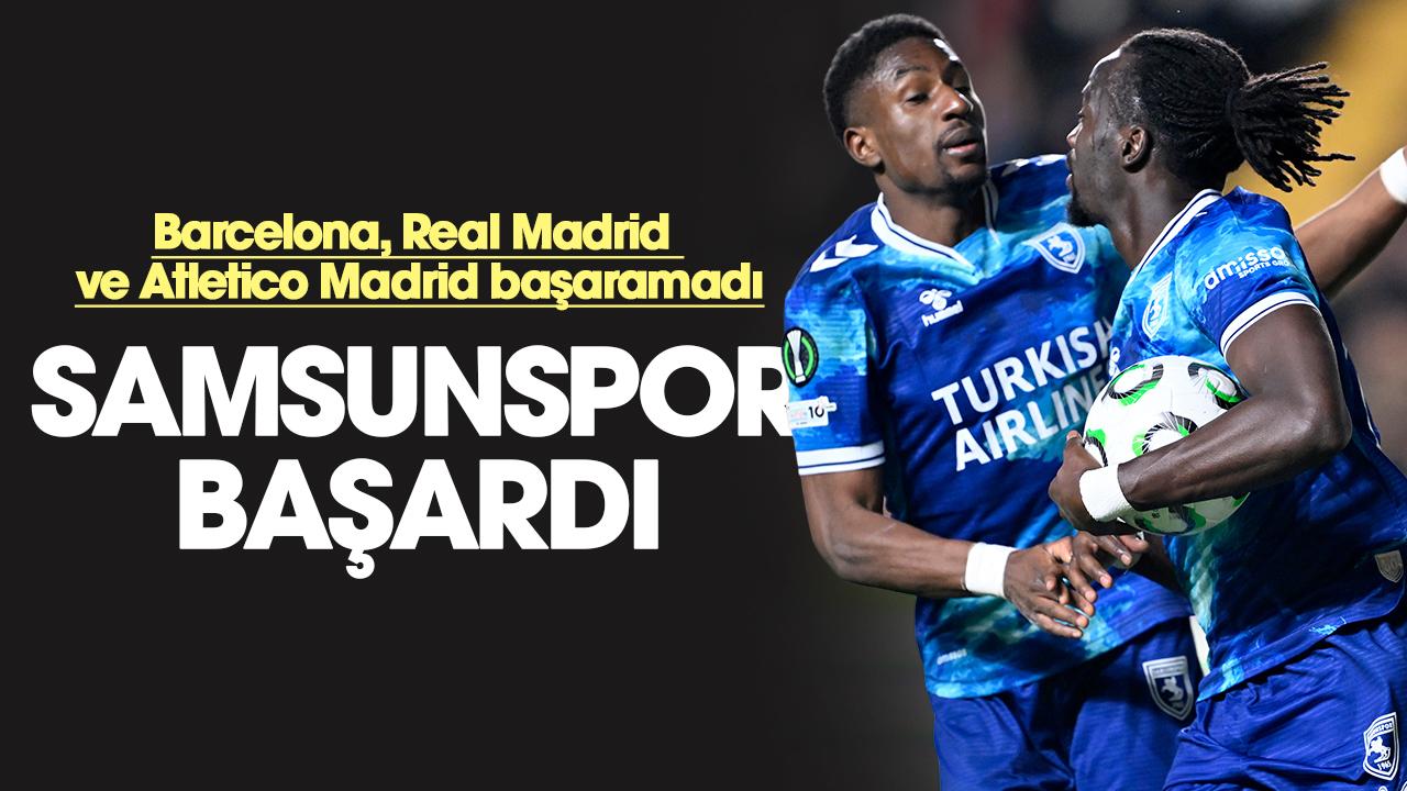 Samsunspor, İspanya devlerinin başaramadığını başardı
