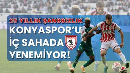 Samsunspor, Konyaspor’u evinde yenemiyor! 25 yıllık şanssızlık