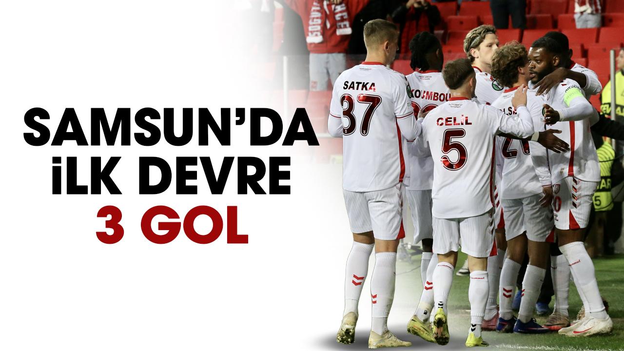 Samsunspor Rayo Vallecano maçının ilk devresi sona erdi