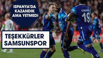 Samsunspor Rayo Vallecano'yu yenmesine rağmen Konferans Ligi'nden elendi