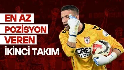 Samsunspor Süper Lig'de en az pozisyon veren ikinci takım