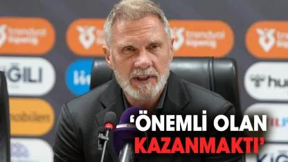 Samsunspor Teknik Direktörü Thorsten Fink: Önemli olan kazanmaktı