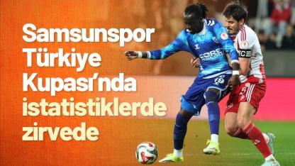 Samsunspor Türkiye Kupası'nda en çok gol atan ve en az gol yiyen ikinci takım
