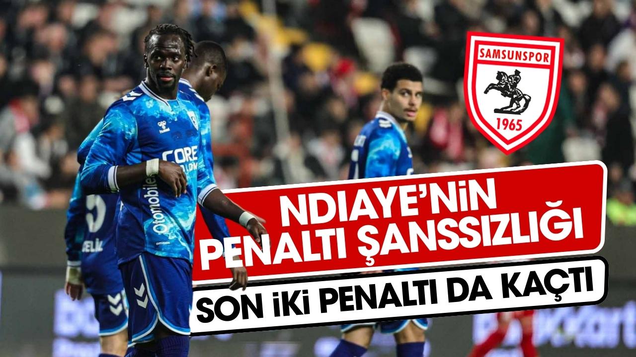Samsunspor'da Cherif Ndiaye'nin penaltı şanssızlığı devam ediyor