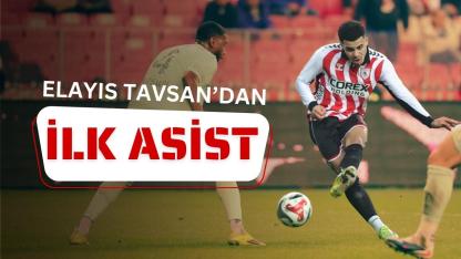Samsunspor'da Elayis Tavsan ilk asistini yaptı