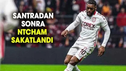 Samsunspor'da Ntcham, Kayserispor maçının 38. saniyesinde sakatlandı!