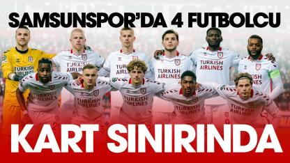 Samsunspor’da Rayo Vallecano maçında 4 futbolcu ceza sınırında