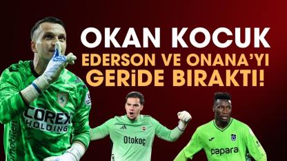 Samsunsporlu Okan Kocuk, Ederson ve Onana'yı geride bıraktı