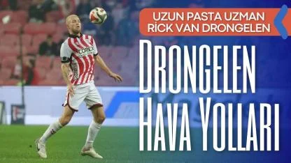 Samsunsporlu Rick van Drongelen Süper Lig'de uzun pası en iyi atan isimler arasında