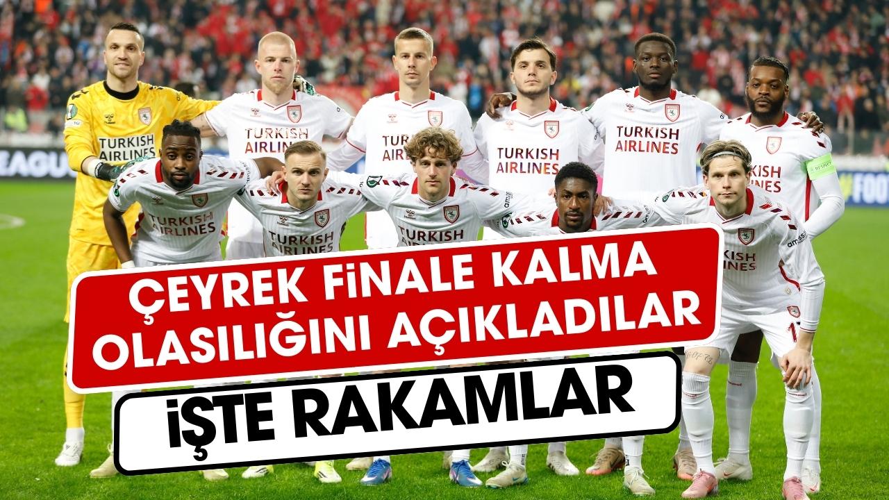 Samsunspor'un Konferans Ligi'nde çeyrek finale kalma olasılığı belli oldu