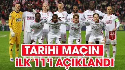 Samsunspor'un Konferans Ligi'nde Rayo Vallecano maçı ilk 11'i açıklandı