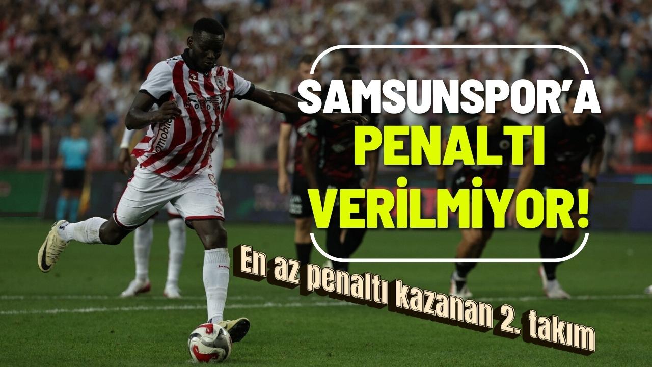 Samsunspor’un Süper Lig'de en az penaltı kazanan ikinci takım!