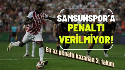 Samsunspor Süper Lig'de en az penaltı kazanan ikinci takım!