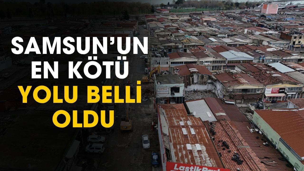 Samsun'un en kötü yolu belli oldu