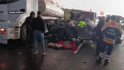 Şanlıurfa yolunda zincirleme kaza: 1 ölü, 5 yaralı