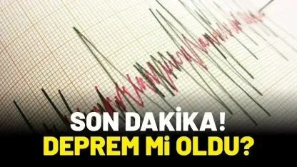 Son dakika Karadeniz'de deprem oldu