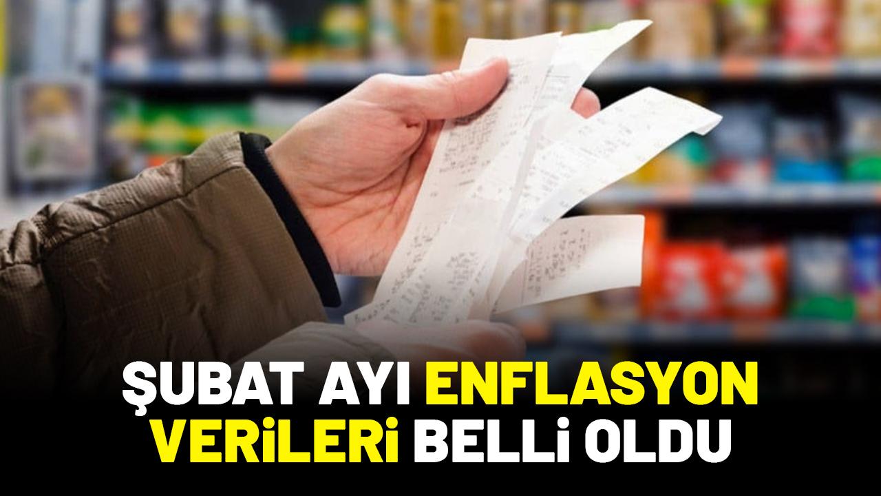 TÜİK açıkladı: Şubat ayı enflasyon rakamları belli oldu