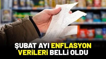 TÜİK açıkladı: Şubat ayı enflasyon rakamları belli oldu