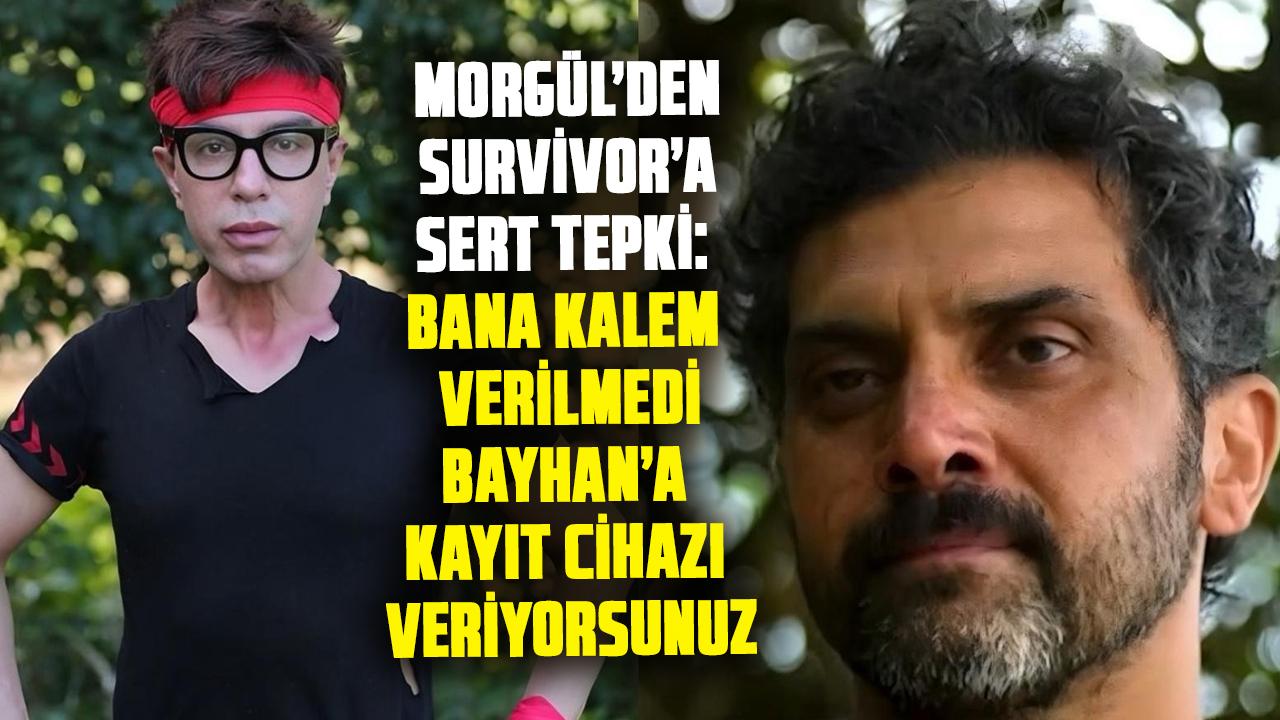 Yılmaz Morgül’den Survivor’a sert tepki: Bana kalem verilmedi, Bayhan’a kayıt cihazı veriyorsunuz